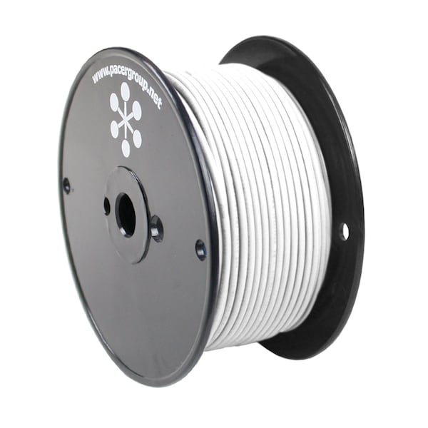 Primary Wire, Marine, 16 AWG, 1C C, White, PVC, Stranded, 600V, 250 ft.